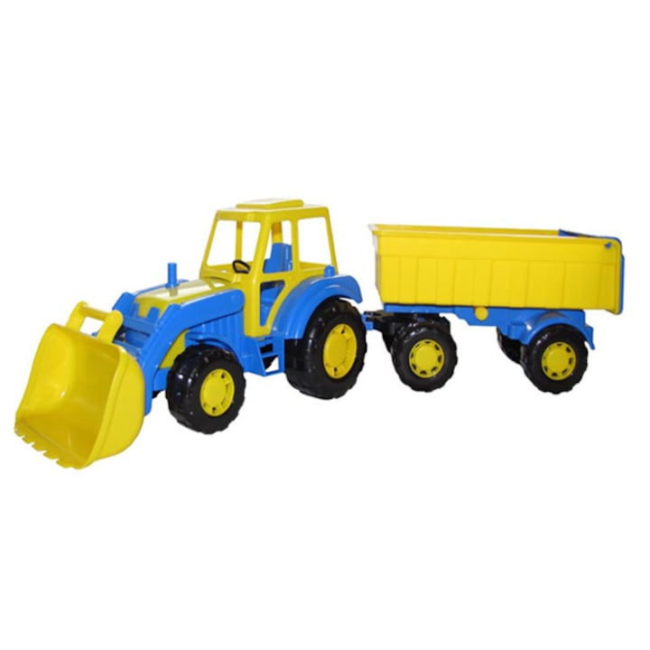 ALTAY POLESIE traktor pótkocsival és kanállal 66 cm, Robentoys