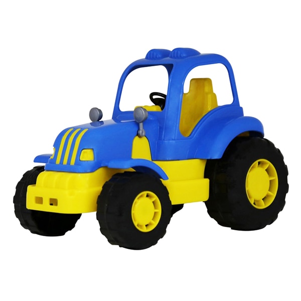 Tractor POLESIE HARDY , Albastru/Galben , lungime 21 cm , Robentoys