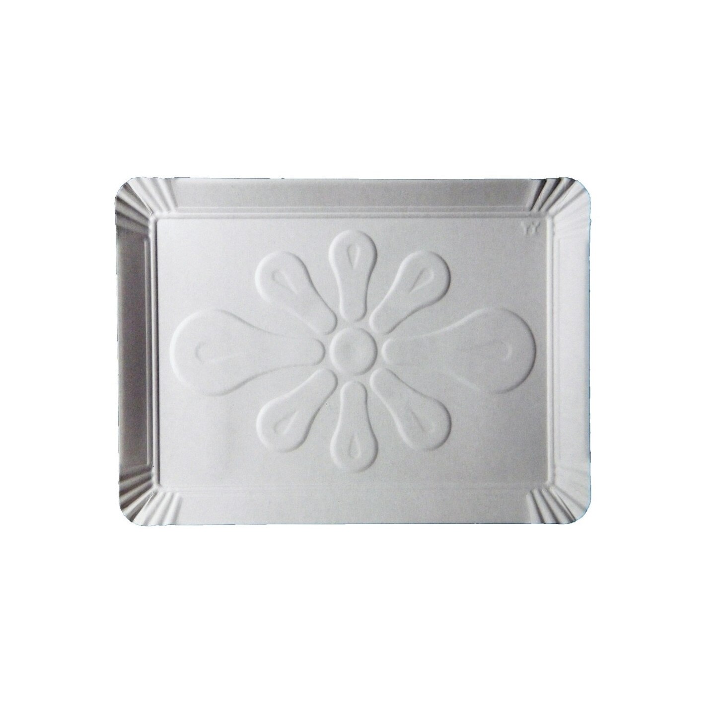 Tavite din Carton Albe T4, Dimensiunea 17.2x11.2 cm, Carton Duplex 300 g/m², 100 Buc/Bax, Tavite pentru Cofetarii, Patiserii, Fast Food