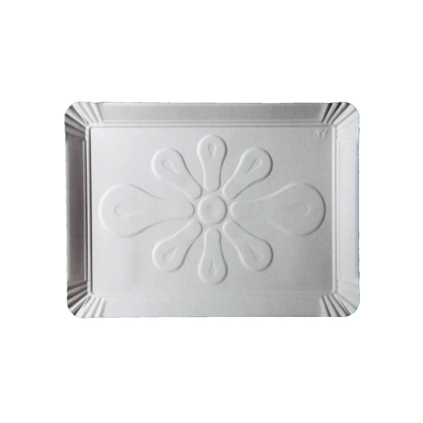 Tavite din Carton Albe T8, Dimensiunea 23x16.5 cm, Carton Duplex 350 g/m², 100 buc/set, Tavite pentru Cofetarii, Patiserii, Fast Food