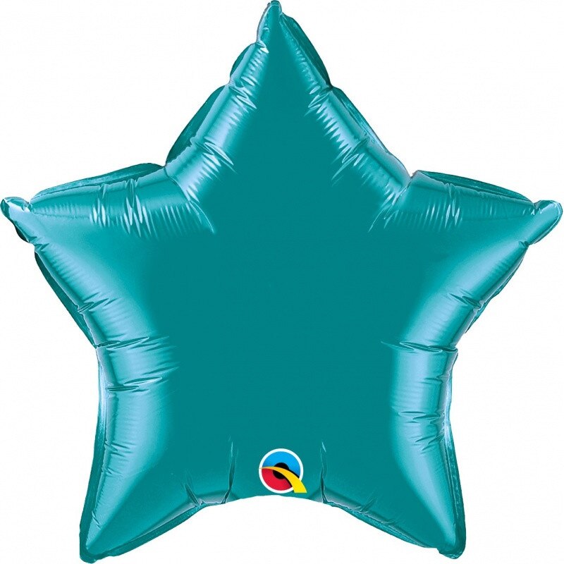 Balon folie metalizat stea teal - 20