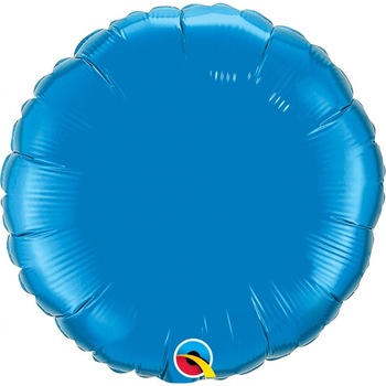 Balon folie metalizat rotund Sapphire Blue - 45 cm, Qualatex 22632 Balon folie metalizat rotund Sapphire Blue - 45 cm, Qualatex 22632
