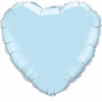 Balon folie light blue in forma de inima - 36 Balon folie light blue in forma de inima - 36