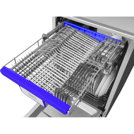 Masina de spalat vase Hansa ZWM426ESH.1, 10 seturi, 6 programe, Clasa E, Start delay, HalfLoad, H 45 cm, Argintiu