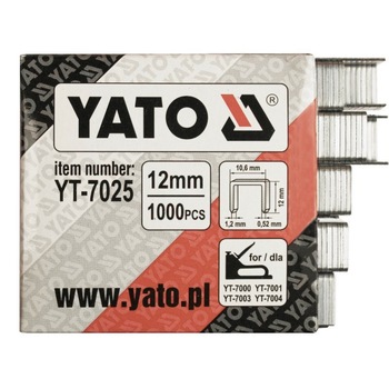 Capse, Yato, YT-7025, 12mm, set 1000 buc Capse, Yato, YT-7025, 12mm, set 1000 buc