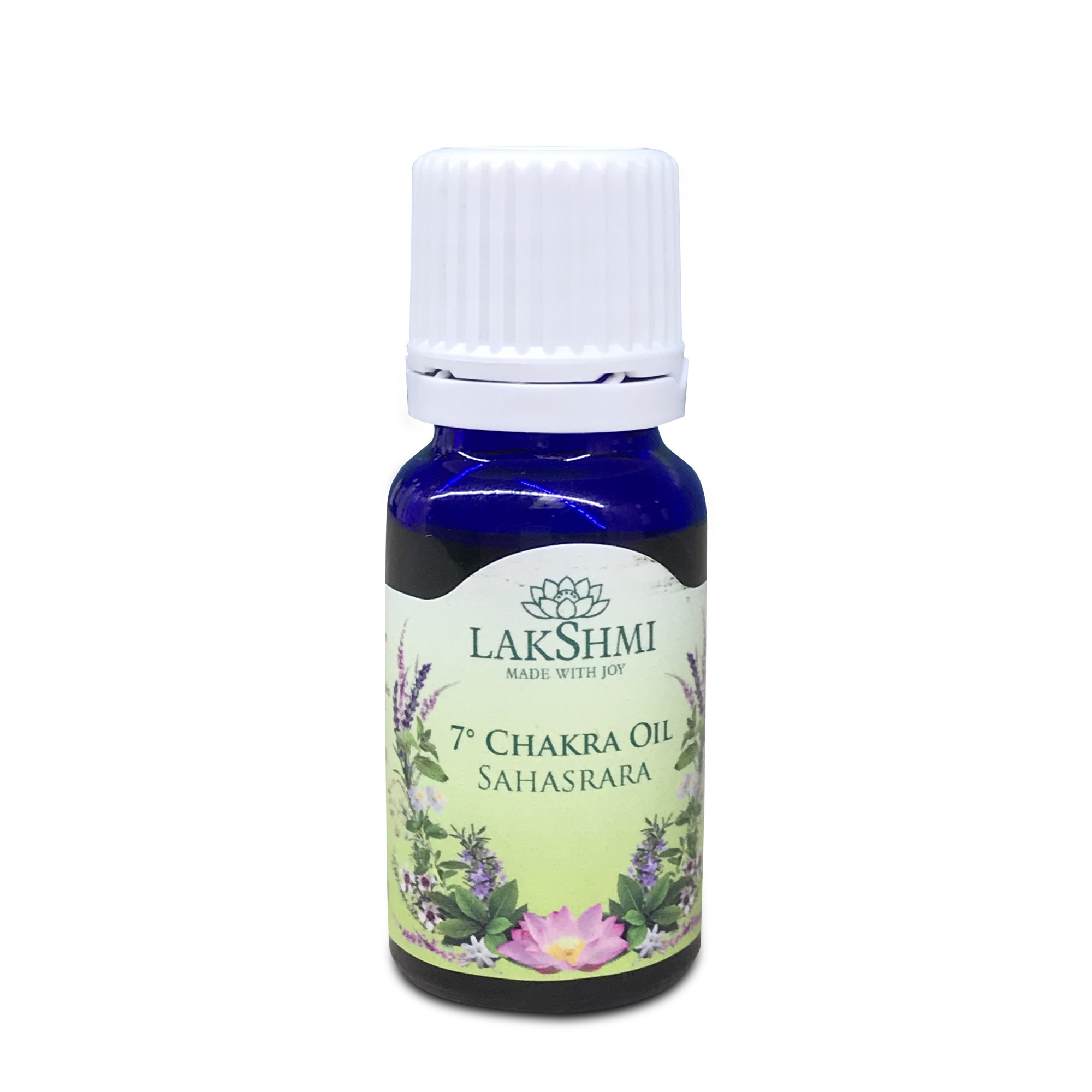 Ulei vegetal 100 % pur pentru chakra 7 sahasrara (chakra coronara), Lakshmi, 10 ml, organic
