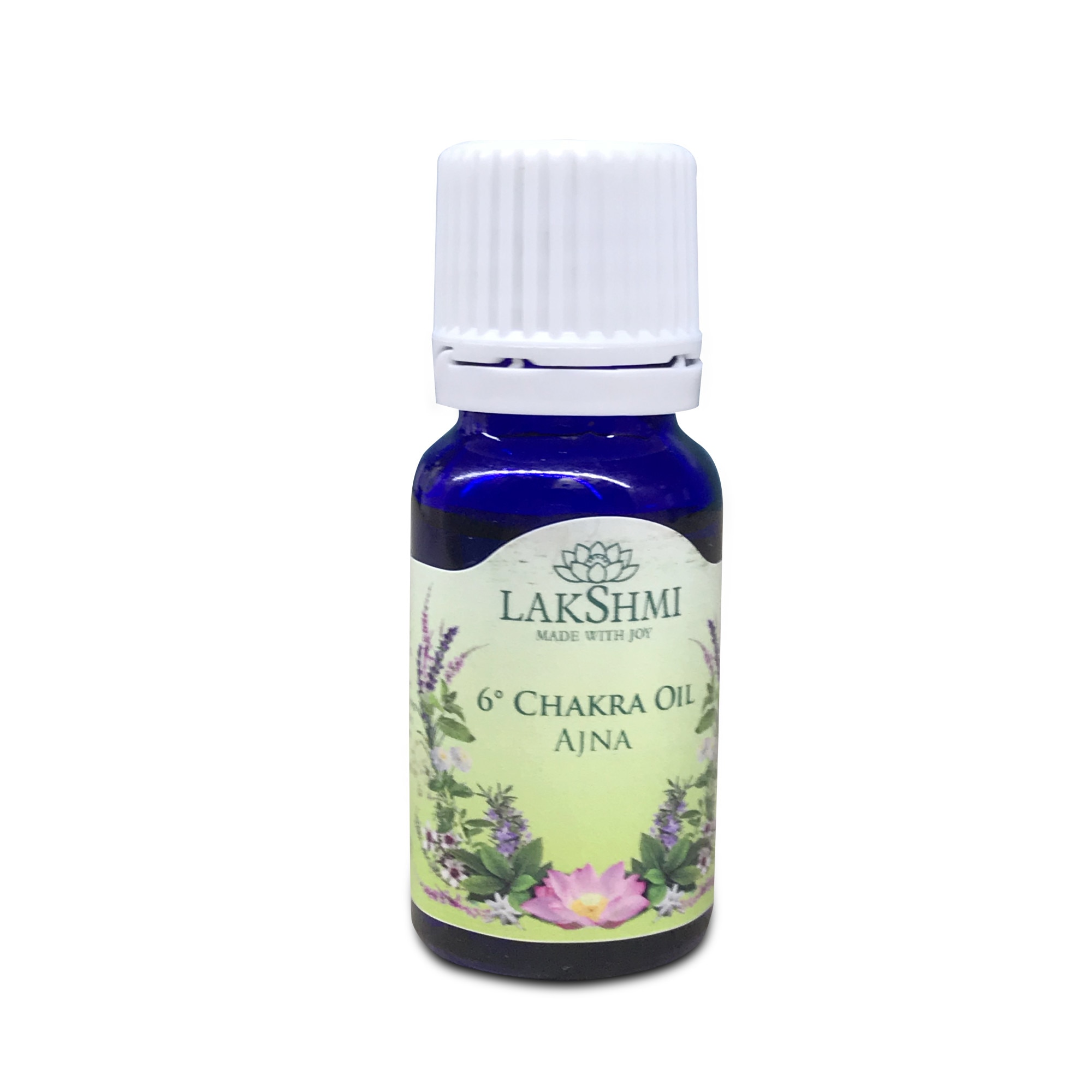 Ulei vegetal 100 % pur pentru chakra 6 ajna, Lakshmi, 10 ml, organic