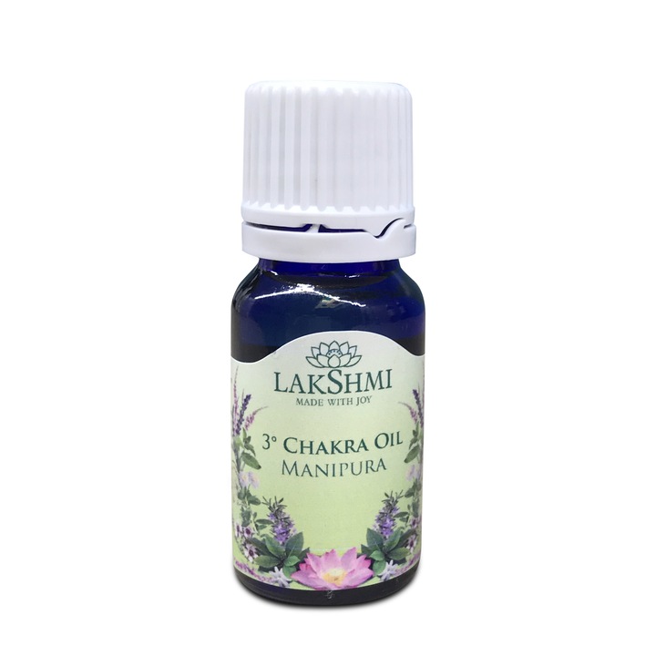 Lakshmi 100% Tiszta Növényi Olaj, Csakrához, 10 ml, Bio