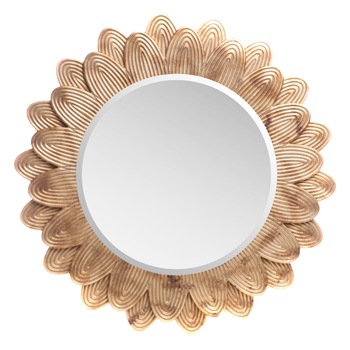 Oglinda decorativa cu rama aurie 80*80*2.4cm Oglinda decorativa cu rama aurie 80*80*2.4cm