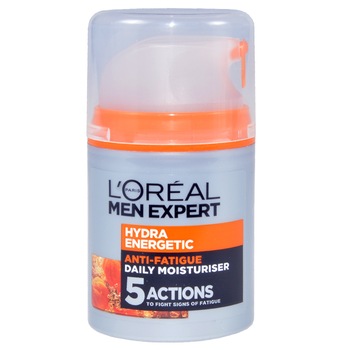 Lotiune hidratanta L'Oréal Men Expert Hydra Energetic Anti-Fatigue, 24H Hydration, Vitamina C si Guarana, FMD1110 Lotiune hidratanta L'Oréal Men Expert Hydra Energetic Anti-Fatigue, 24H Hydration, Vitamina C si Guarana, FMD1110
