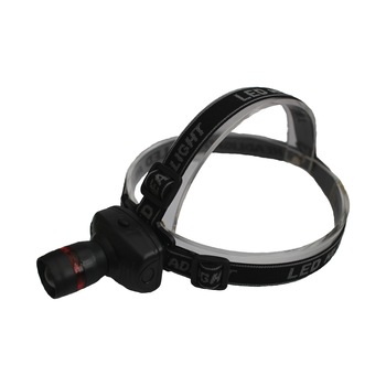 Lanterna frontala cu LED Well, 10 metri, 60 lumeni, 3 moduri de iluminare, rezistenta la stropire, curea reglabila, functie zoom Lanterna frontala cu LED Well, 10 metri, 60 lumeni, 3 moduri de iluminare, rezistenta la stropire, curea reglabila, functie zoom