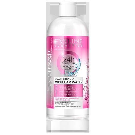 Eveline Cosmetics Facemed мицеларна вода + 3 в 1 хиалуронова вода 400 ...