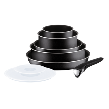 Set 8 piese Tefal Ingenio Essential, Negre Set 8 piese Tefal Ingenio Essential, Negre