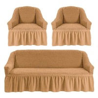 set huse 311 pentru o canapea 3 locuri si 2 fotolii culoare bej inchis elastice imagen 25_0_
0