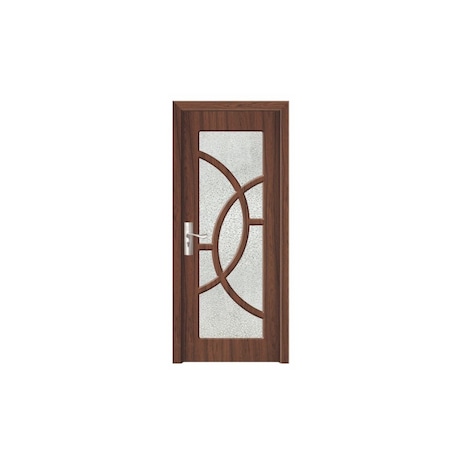 Usa interior din MDF cu toc inclus Novo Doors Y309T , dimensiune 200X80 centimetri, geam sablat, cadru din lemn masiv din rasinoase, balamale si clanta incluse, toc reglabil de 10 centimetri, plinta pe o singura parte, Nuc
