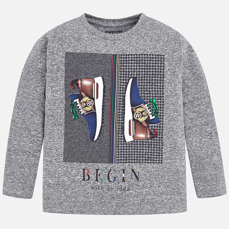 Bluza baieti, MAYORAL, imprimeu pantofi 9ani