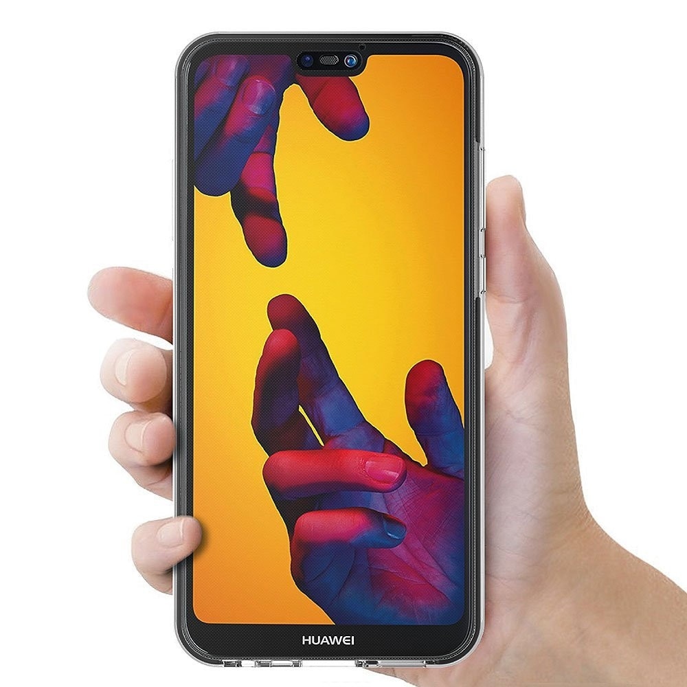 Husa Full TPU 360° (fata + spate) pentru Huawei P20 Lite, Transparent