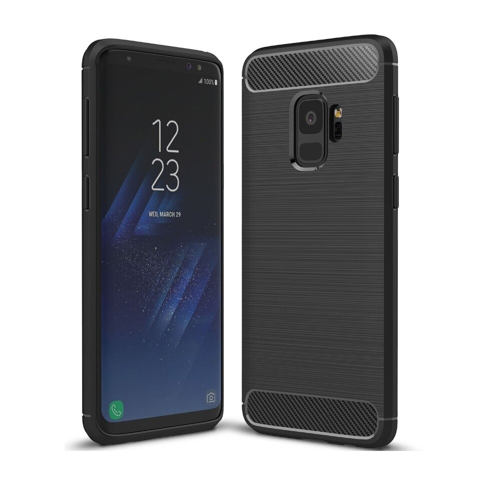 Husa de protectie Air Carbon pentru Samsung Galaxy S9, Negru
