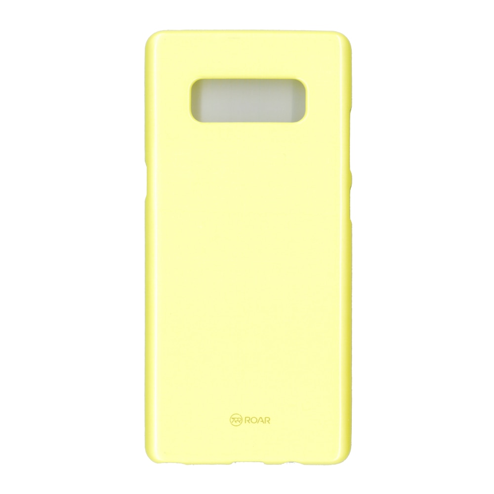 Husa din silicon mat Roar LA-LA Glaze pentru Samsung Galaxy Note 8, galben