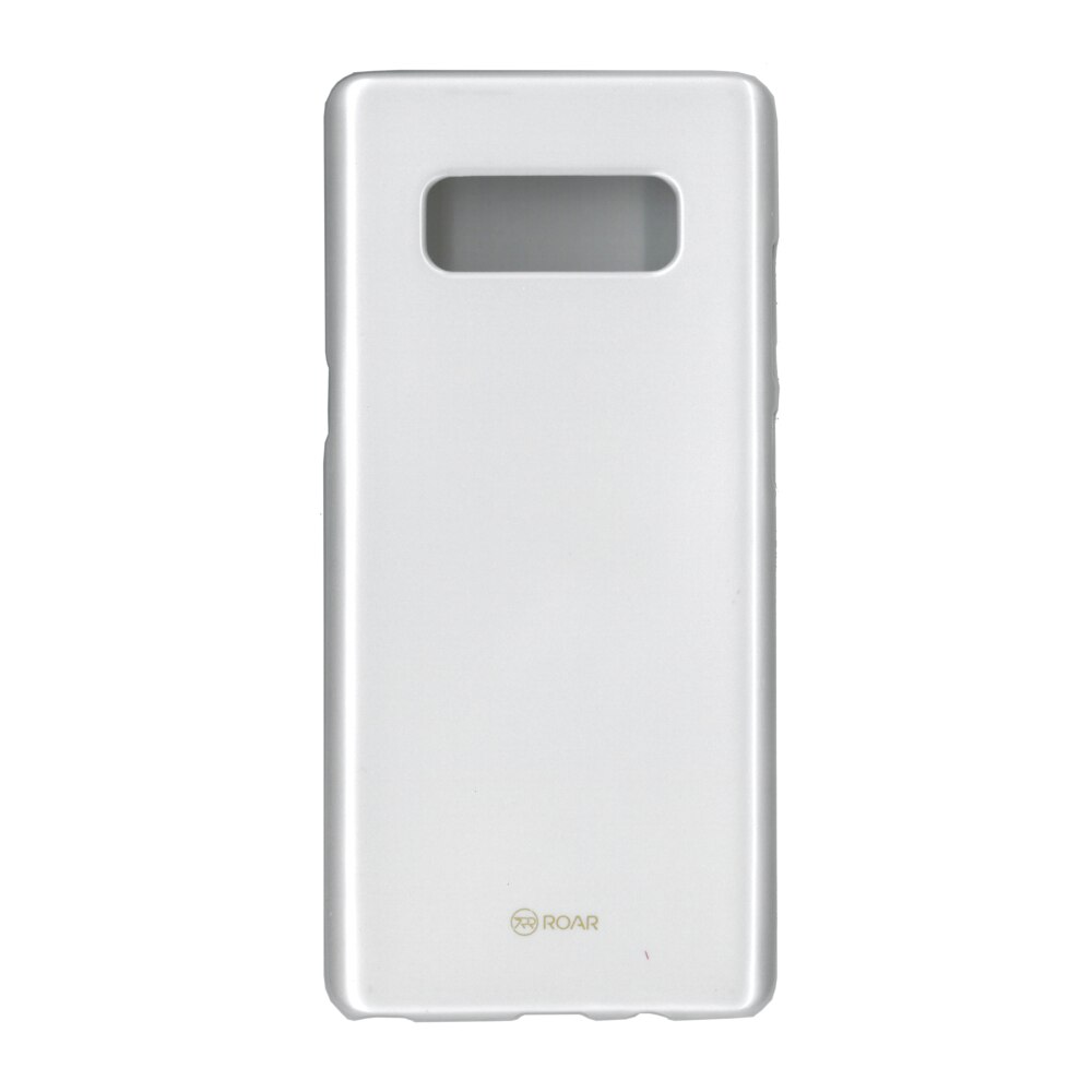Husa din silicon mat Roar LA-LA Glaze pentru Samsung Galaxy Note 8, argintiu