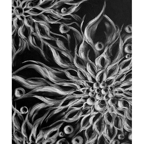 Tablou Canvas, Abstract, 60 x 72 cm, Rama lemn, Multicolor