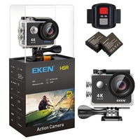Pachet Camera Video Sport Eken H9R Black + 2 Acumulatori, telecomanda 4k@25fps, Wifi, 2"LCD (contine accesorii+carcasa waterproof)