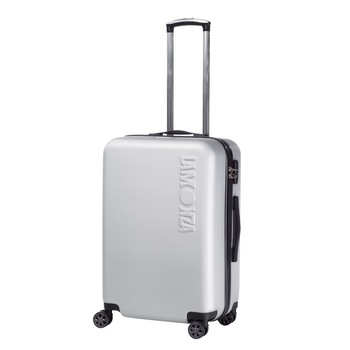 Troler Lamonza Steelcase, ABS, 65 cm, Argintiu Troler Lamonza Steelcase, ABS, 65 cm, Argintiu