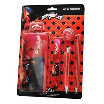 Set rechizite Ladybug 5 piese + penar Set rechizite Ladybug 5 piese + penar