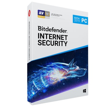 Bitdefender Internet Security 2019, un an, 3 dispozitive, retail box Bitdefender Internet Security 2019, un an, 3 dispozitive, retail box