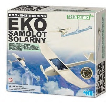 Avion cu energie solara 4M, Multicolor, 24x22x6 cm Avion cu energie solara 4M, Multicolor, 24x22x6 cm