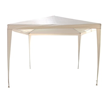 Pavilion Sta de gradina alb,forma patrata, 300 x 300 cm, ,cadru solid,polietilena Pavilion Sta de gradina alb,forma patrata, 300 x 300 cm, ,cadru solid,polietilena