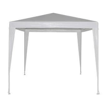 Pavilion Sta de gradina alb,forma patrata, 240x240cm, ,cadru solid,polietilena Pavilion Sta de gradina alb,forma patrata, 240x240cm, ,cadru solid,polietilena