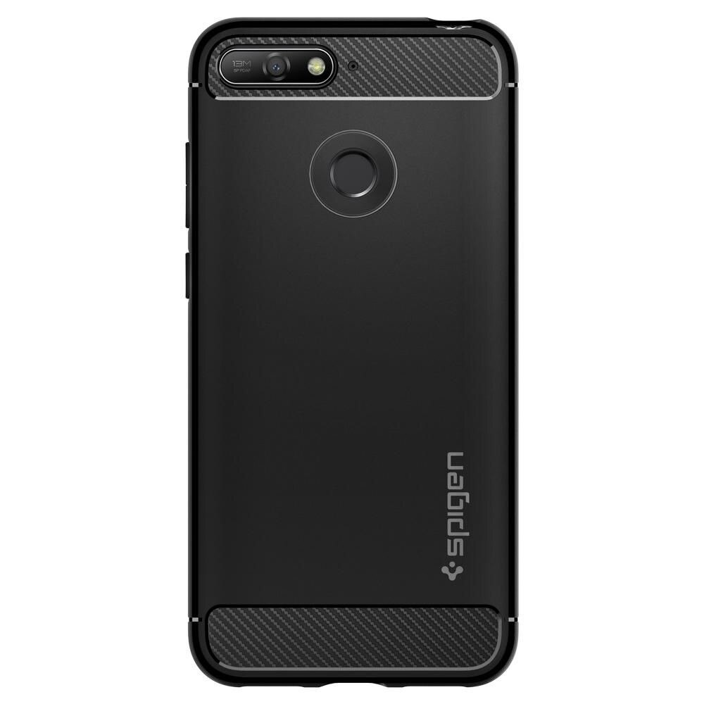 Husa de protectie Spigen Rugged Armor pentru Huawei Y6/Y6 Prime 2018, Negru
