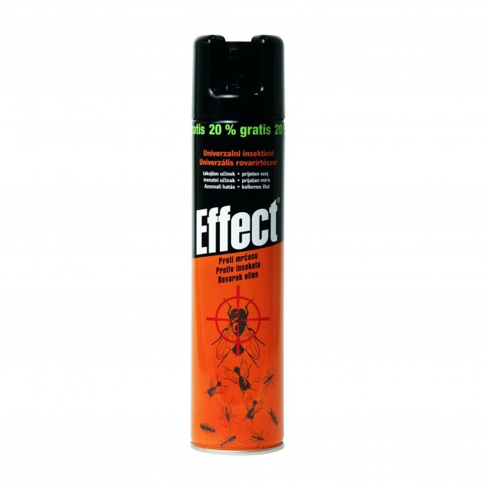 Insecticid universal aerosol, 400 ml, Effect