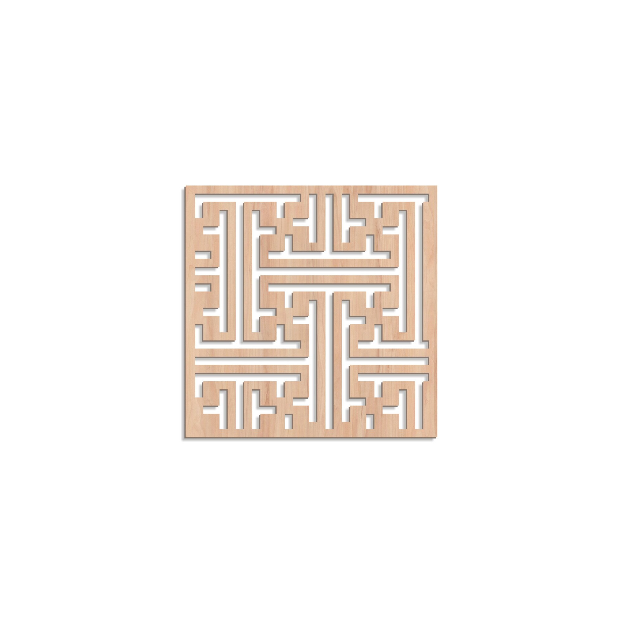 Panou decorativ traforat perete din mdf furnir stejar 4 mm. AV14 90x60 cm