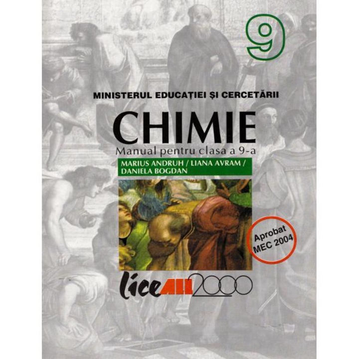 Chimie - Clasa 9 - Manual - Marius Andruh, Liana Avram, Daniela Bogdan