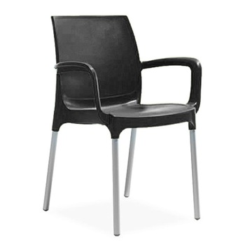 Scaun gradina,terasa cu brate SUNSET culoare neagra Scaun gradina,terasa cu brate SUNSET culoare neagra