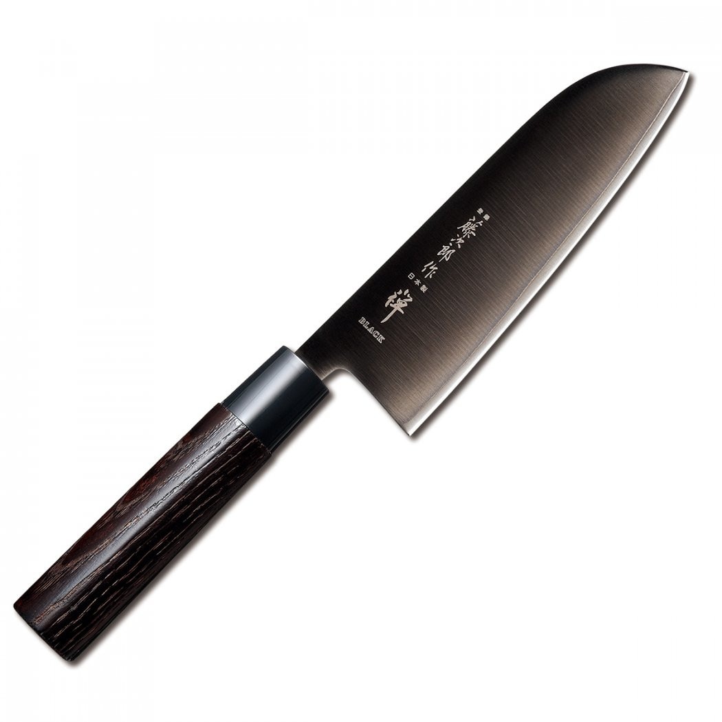 Cutit Profesional Japonez Santoku, Tojiro-Zen Black, FD-1567, 165 mm