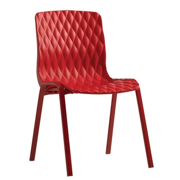 Scaun gradina RAKI ROYAL din polipropilen cu fibra de sticla culoare rosie 52x50xh83cm Scaun gradina RAKI ROYAL din polipropilen cu fibra de sticla culoare rosie 52x50xh83cm