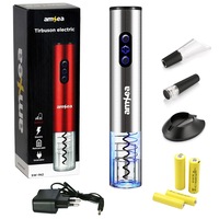 tirbuson vin electric amxea inox reincarcabil accesoriu taiat folie aerator dop pompa vid bonus 4 acumulatori full automat cadou ideal imagen 8_0_
0