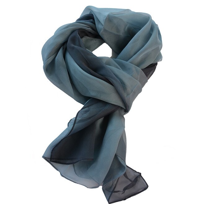 Esarfa fashion din material fin, D&J Exclusive, Bleumarin