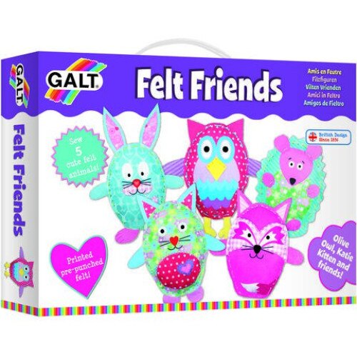 Set creativ de cusut - Animalute din fetru 5 personaje