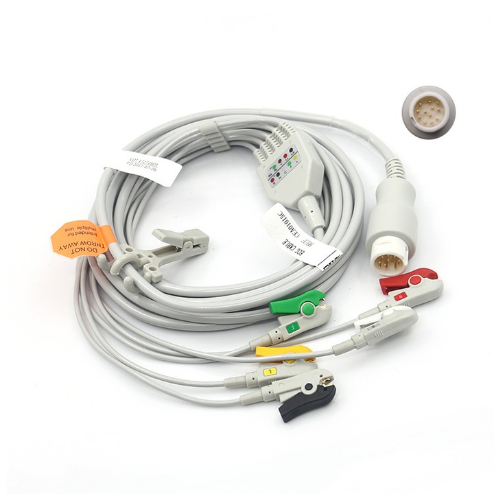 Cablu ekg cu 5 fire clesti dintr-o bucata pentru monitor functii vitale PHILIPS