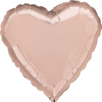 Balon folie, Inima Rose Gold, BigStar Balon folie, Inima Rose Gold, BigStar