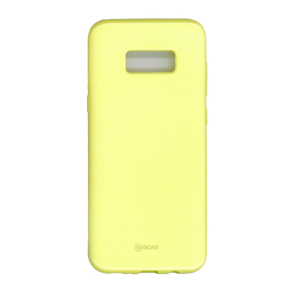 Husa din silicon mat Roar LA-LA Glaze pentru Samsung Galaxy S8 Plus, galben
