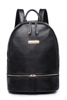Rucsac pentru femei, din piele ecologica,pentru universitate, scoala, birou, negru LF6606 BK Rucsac pentru femei, din piele ecologica,pentru universitate, scoala, birou, negru LF6606 BK