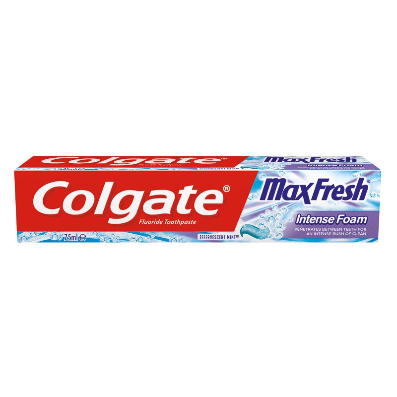 Pasta de dinti Colgate MaxFresh Intense Foam Effervescent Mint 75ml