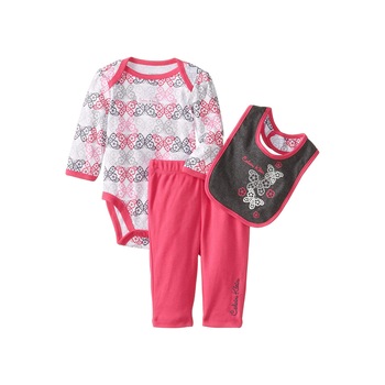 Set Body+Pantalon+Babetica Calvin Klein Jeans, Fetite 3-6 luni Set Body+Pantalon+Babetica Calvin Klein Jeans, Fetite 3-6 luni