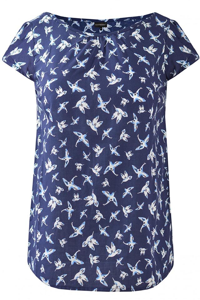 Bluza dama Raspberry bird, Bleumarin