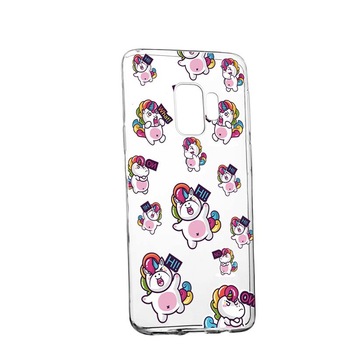 Husa Silicon, Transparent, Slim, Fat Unicorn, LG G7 Husa Silicon, Transparent, Slim, Fat Unicorn, LG G7